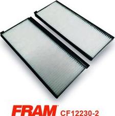 FRAM CF12230-2 - Фільтр, повітря у внутрішній простір autocars.com.ua