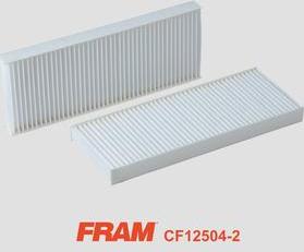 FRAM CF12504-2 - Фільтр, повітря у внутрішній простір autocars.com.ua