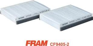 FRAM CF9405-2 - Фільтр, повітря у внутрішній простір autocars.com.ua