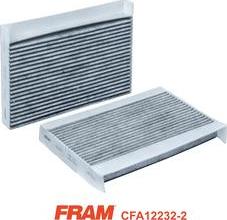 FRAM CFA12232-2 - Фільтр, повітря у внутрішній простір autocars.com.ua
