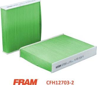 FRAM CFH12703-2 - Фильтр воздуха в салоне avtokuzovplus.com.ua