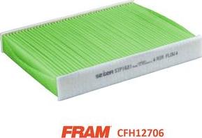 FRAM CFH12708 - Фільтр, повітря у внутрішній простір autocars.com.ua