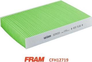 FRAM CFH12716 - Фільтр, повітря у внутрішній простір autocars.com.ua