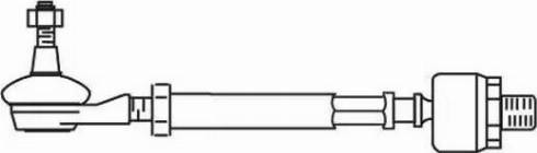 FRAP T418 - Ремкомплект, наконечник поперечной рулевой тяги avtokuzovplus.com.ua