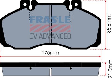 FRAS-LE PD/104-CV - Тормозные колодки, дисковые, комплект autodnr.net