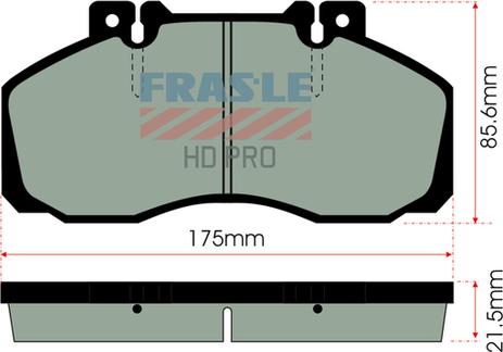 FRAS-LE PD/104-HD - Гальмівні колодки, дискові гальма autocars.com.ua