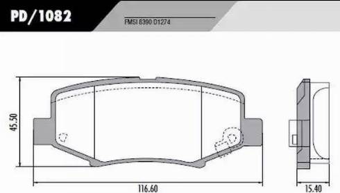 FRAS-LE PD/1082 - Тормозные колодки, дисковые, комплект autodnr.net