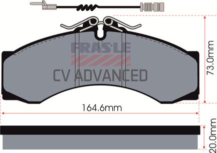 FRAS-LE PD/111-A-CV - Тормозные колодки, дисковые, комплект autodnr.net