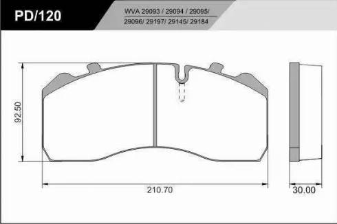 FRAS-LE PD/120-K20_HD PRO - Гальмівні колодки, дискові гальма autocars.com.ua