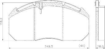 FRAS-LE PD/125-K012 _ CV Advan - Тормозные колодки, дисковые, комплект autodnr.net