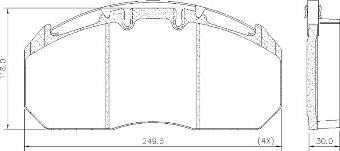 FRAS-LE PD/129-K009 _ CV Advan - Тормозные колодки, дисковые, комплект autodnr.net