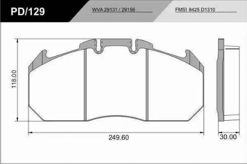 FRAS-LE PD/129-K09_HD PRO - Гальмівні колодки, дискові гальма autocars.com.ua