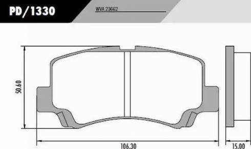 FRAS-LE PD/1330 - Гальмівні колодки, дискові гальма autocars.com.ua