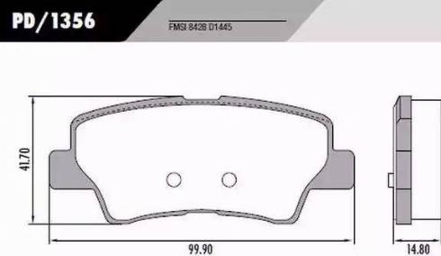 FRAS-LE PD/1356 - Тормозные колодки, дисковые, комплект autodnr.net