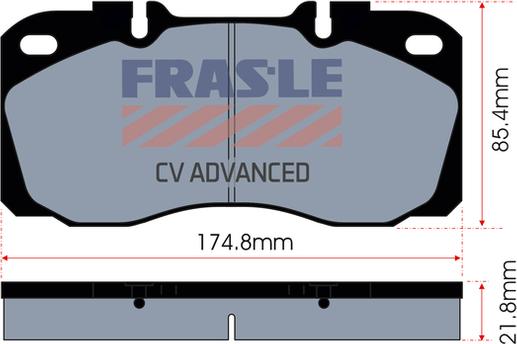 FRAS-LE PD/139-CV - Тормозные колодки, дисковые, комплект autodnr.net