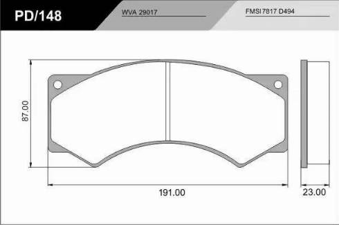 FRAS-LE PD/148_CV Advanced - Тормозные колодки, дисковые, комплект autodnr.net