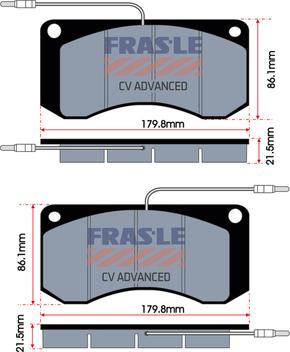 FRAS-LE PD/155-E-CV - Гальмівні колодки, дискові гальма autocars.com.ua