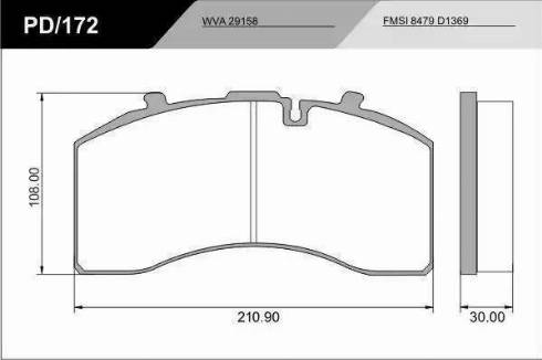 FRAS-LE PD/172-K20_HD PRO - Гальмівні колодки, дискові гальма autocars.com.ua