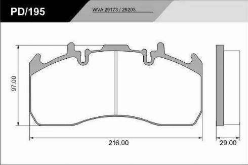 FRAS-LE PD/195_HD PRO - Гальмівні колодки, дискові гальма autocars.com.ua