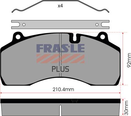 FRAS-LE PD/209-PLUS - Тормозные колодки, дисковые, комплект autodnr.net