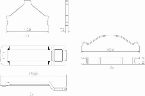 FRAS-LE PD/213-K036 _ HD PRO - Тормозные колодки, дисковые, комплект autodnr.net