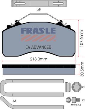 FRAS-LE PD/214-K034-CV - Тормозные колодки, дисковые, комплект autodnr.net