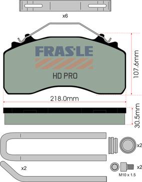 FRAS-LE PD/214-K034-HD - Тормозные колодки, дисковые, комплект autodnr.net