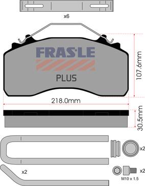 FRAS-LE PD/214-K034-PLUS - Тормозные колодки, дисковые, комплект autodnr.net