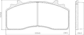 FRAS-LE PD/226-K035 _ CV Advan - Тормозные колодки, дисковые, комплект autodnr.net