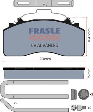 FRAS-LE PD/226-K035-CV - Тормозные колодки, дисковые, комплект autodnr.net