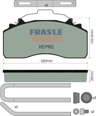 FRAS-LE PD/226-K035-HD - Тормозные колодки, дисковые, комплект autodnr.net