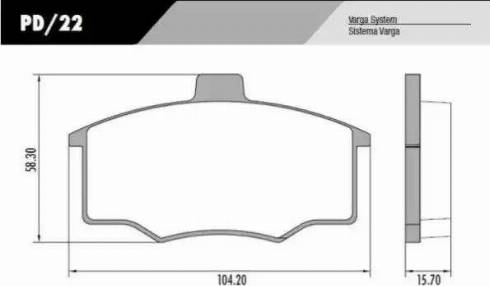 FRAS-LE PD/22 - Гальмівні колодки, дискові гальма autocars.com.ua