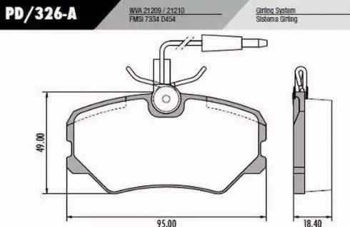 FRAS-LE PD326A - Тормозные колодки, дисковые, комплект autodnr.net