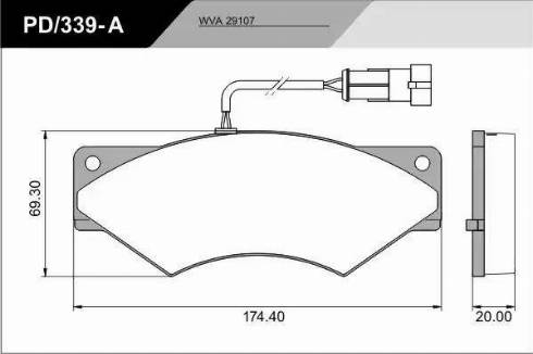 FRAS-LE PD/339-A_CV Advanced - Гальмівні колодки, дискові гальма autocars.com.ua