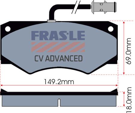 FRAS-LE PD/360-A-CV - Гальмівні колодки, дискові гальма autocars.com.ua