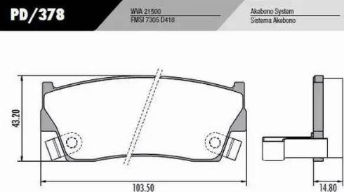 FRAS-LE PD378 - Гальмівні колодки, дискові гальма autocars.com.ua