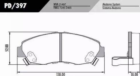 FRAS-LE PD397 - Гальмівні колодки, дискові гальма autocars.com.ua