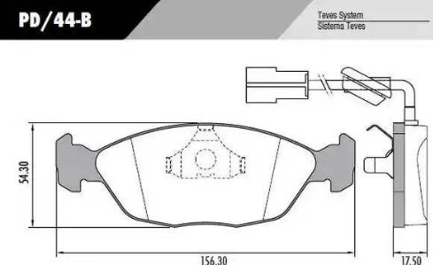 FRAS-LE PD44B - Гальмівні колодки, дискові гальма autocars.com.ua