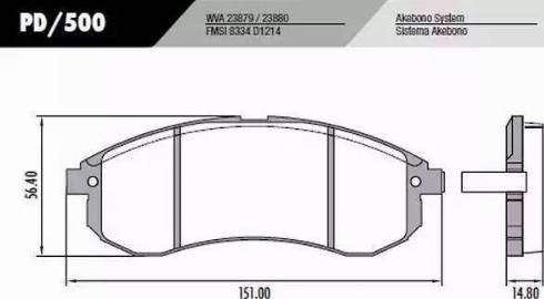 FRAS-LE PD/500 - Гальмівні колодки, дискові гальма autocars.com.ua