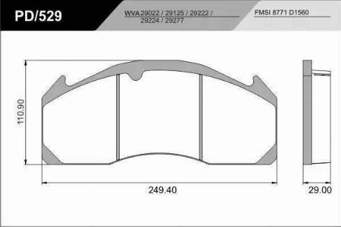 FRAS-LE PD/529-K08_HD PRO - Гальмівні колодки, дискові гальма autocars.com.ua