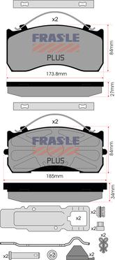 FRAS-LE PD/533-K020-PLUS - Тормозные колодки, дисковые, комплект autodnr.net