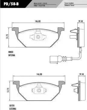 FRAS-LE PD/58-B - Тормозные колодки, дисковые, комплект autodnr.net