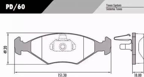 FRAS-LE PD60 - Гальмівні колодки, дискові гальма autocars.com.ua