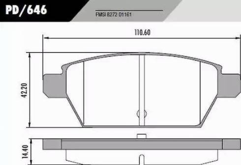 FRAS-LE PD/646 - Гальмівні колодки, дискові гальма autocars.com.ua