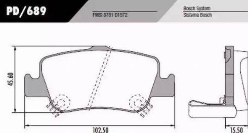 FRAS-LE PD/689 - Гальмівні колодки, дискові гальма autocars.com.ua