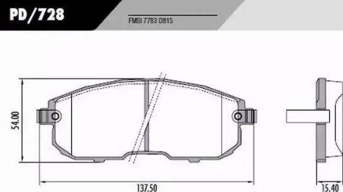 FRAS-LE PD/728 - Гальмівні колодки, дискові гальма autocars.com.ua