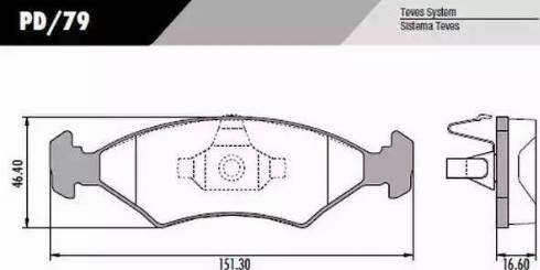 FRAS-LE PD79 - Гальмівні колодки, дискові гальма autocars.com.ua