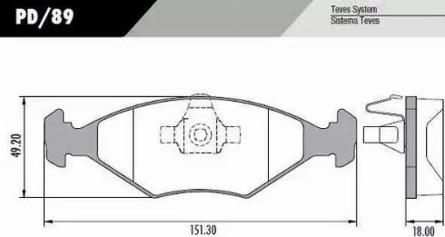 FRAS-LE PD/89 - Гальмівні колодки, дискові гальма autocars.com.ua