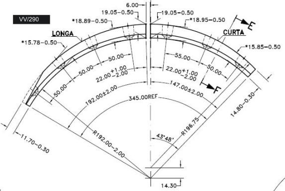 FRAS-LE VV/290 - Гальмівні колодки, барабанне гальмо autocars.com.ua