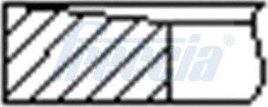 Freccia FR10-384900 - Комплект поршневих кілець autocars.com.ua